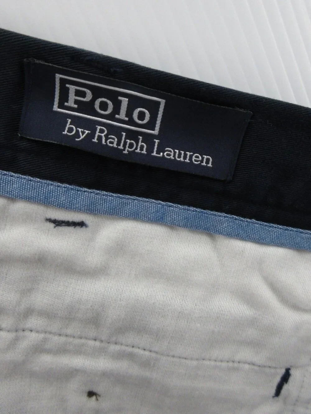 Polo Ralph Lauren Shorts 44B Navy Chino Classic Fit Casual 9